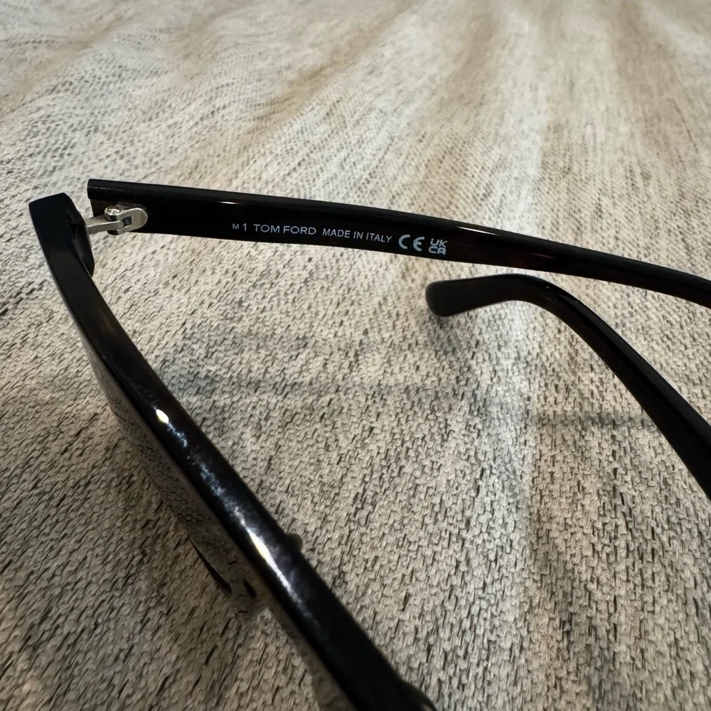 Tom Ford Tortoiseshell Sunglasses with Dark Green Lenses